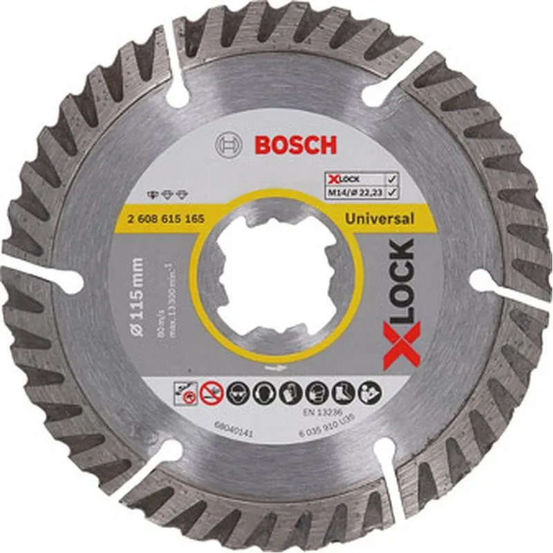 Compra DISCO DIAMANTE STANDARD SEGMENTADO G.OBRA X-LOCK 115 MM BOSCH PROFESIONAL 2608615165 al mejor precio
