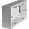 Compra CAJA DOBLE DE SUPERFICIE PARA MECANISMO ALUMINIO SIMON F1590752026 al mejor precio