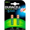 Compra PILA RECARGABLE ULTRA DURACELL AAA LR03 BL.2 DURACELL 5000394203815 al mejor precio