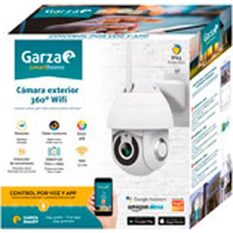 Compra CAMARA EXTERIOR SMART WIFI 360º 1080 P HD GARZA 401366C al mejor precio