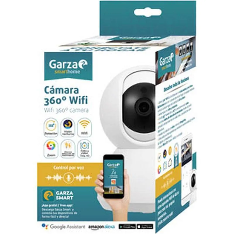 Compra CAMARA INTERIOR IP SMART WIFI 360º 720P HD GARZA 401266B al mejor precio
