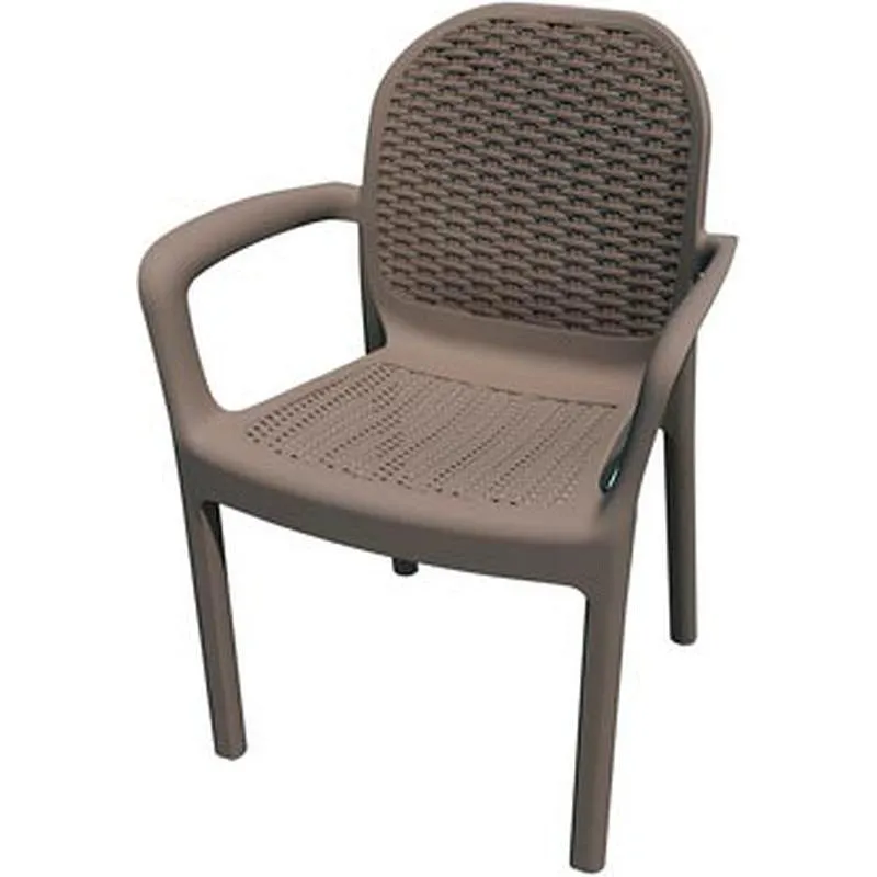 Compra SILLON RATAN RESINA MIRANDA TAUPE GARDEN LIFE 8298-02 al mejor precio