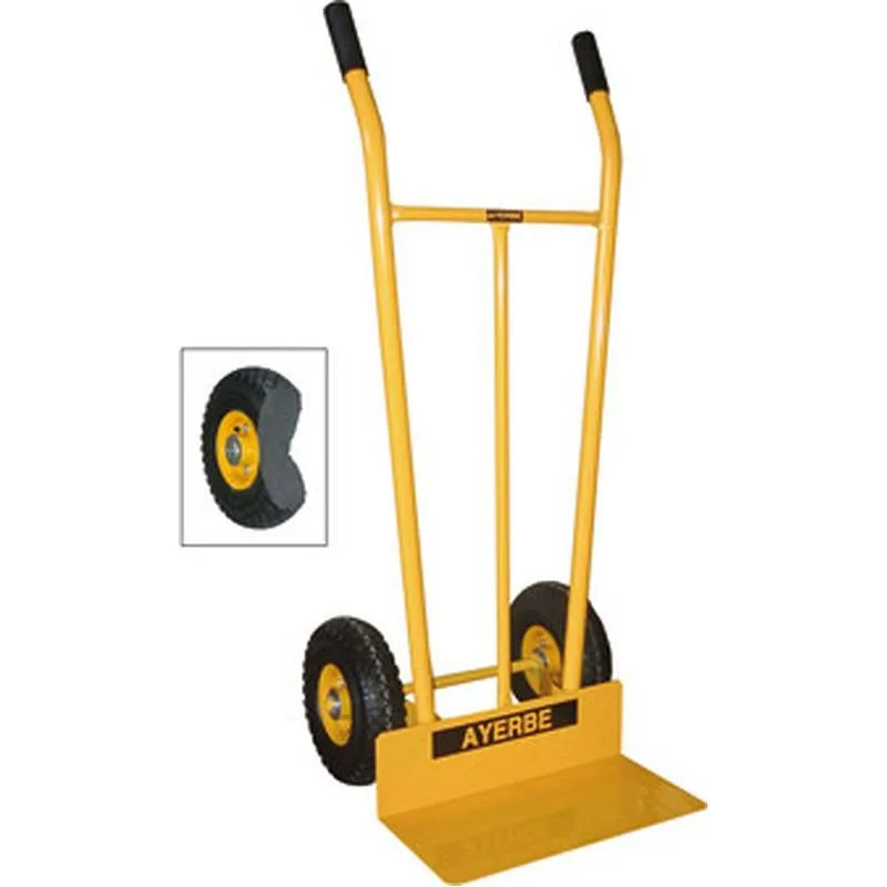 Compra CARRETILLA ALMACEN PALA FIJA RUEDAS IMPINCHABLES 300KG-115X45CM AYERBE 580472 al mejor precio
