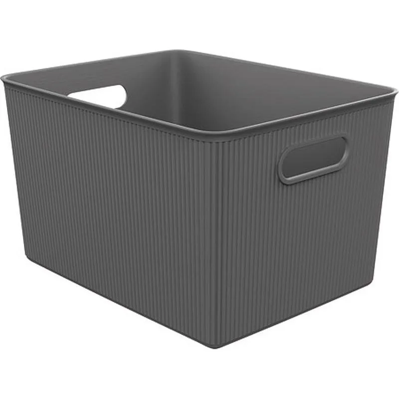 Compra CESTA ORDENACION BAOBAB XL ANTRACITA 23 X 38,5 X 29,4 CM TATAY 7010414 al mejor precio
