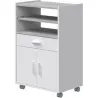 Compra MUEBLE AUXILIAR MICROONDAS BLANCO 92 X 59 X 40 CM FOREX 0L9910A al mejor precio