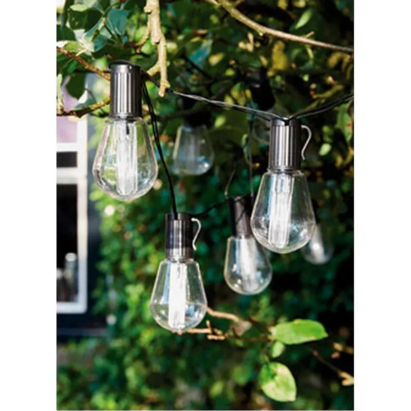 Compra GUIRNALDA LED SOLAR 10 BOMBILLAS ALICANTE 3.5 M LUXFORM IL951150 al mejor precio