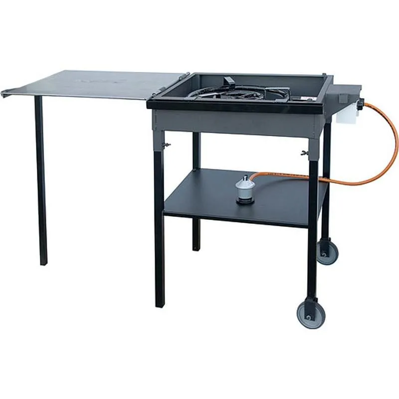 PLANCHA PAELLERA A GAS CON RUEDAS 77X53X90 CM 33702