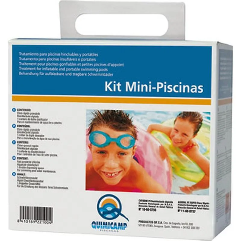 Compra TRATAMIENTO PISCINAS SIN FILTRACIÓN QUIMICAMP 500 ML ALGICIDA + 500 GR CLORO. QP 202102 al mejor precio