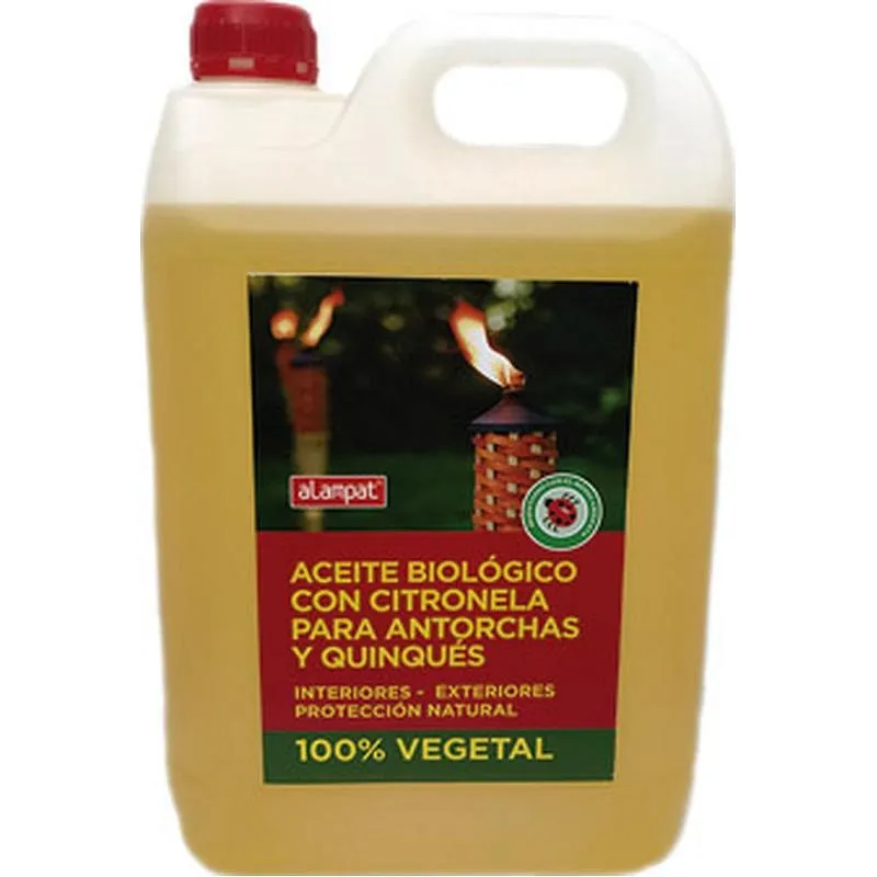 Compra ACEITE BIOLOGICO PARA ANTORCHAS CON CITRONELA 5 L ALAMPAT 379 al mejor precio
