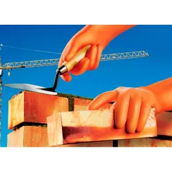 Compra GUANTE LATEX NARANJA FLOCADO TALLA 10 JUBA 621C/10 al mejor precio