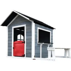 Compra CASETA DE MADERA INFANTIL CHLOE GREY 116 X 138 X A132 CM OUTDOOR TOYS KNH1002 al mejor precio