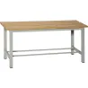 Compra BANCO DE VESTUARIO MADERA/METAL 100 X 47,5 X 32 CM (VENTA DESMONTADO) SIMONRACK 90438D1000 al mejor precio