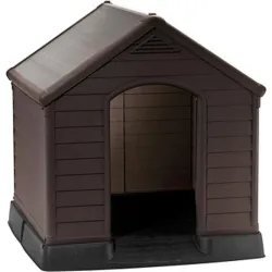 Compra CASETA PARA PERRO DE RESINA KETER MARRON 95X99X99 CM KETER 247446 al mejor precio