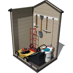 Compra CASETA RESINA STELLA BEIGE CHOCOLATE 203X102X132 CM GARDIUM KSP38150 al mejor precio