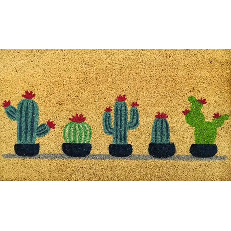 Compra FELPUDO COCO ESTAMPADO CACTUS SURTIDO 40 X 70 CM 55175 al mejor precio