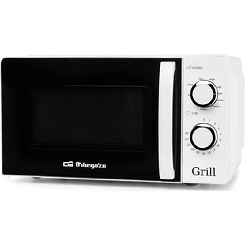 Compra HORNO MICROONDAS CON GRILL 20L 700W BLANCO ORBEGOZO 17542 al mejor precio