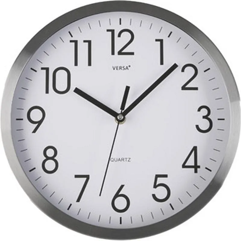 Compra RELOJ PARED REDONDO diametro25 CM - ALUMINIO VERSA 20550074 al mejor precio