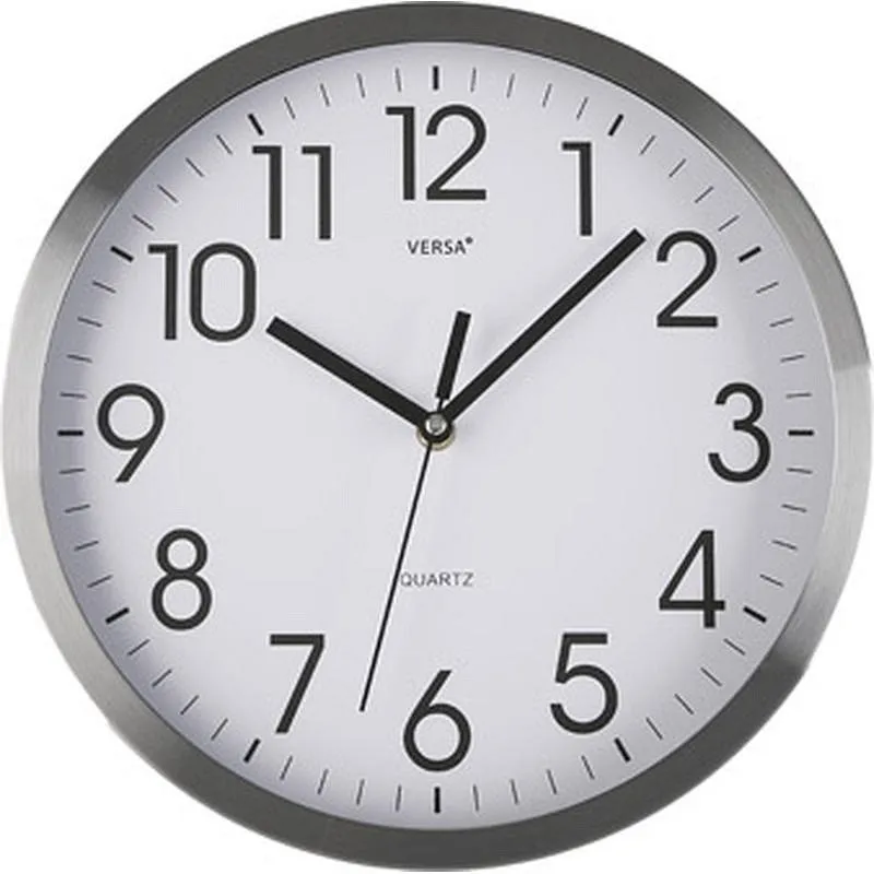 Compra RELOJ PARED REDONDO diametro30,5 CM - ALUMINIO VERSA 20550073 al mejor precio