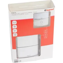 Compra TIMBRE INALAMBRICO PREMIUM ALUMINIO ALCANCE 200 METROS LEGRAND 094271 al mejor precio