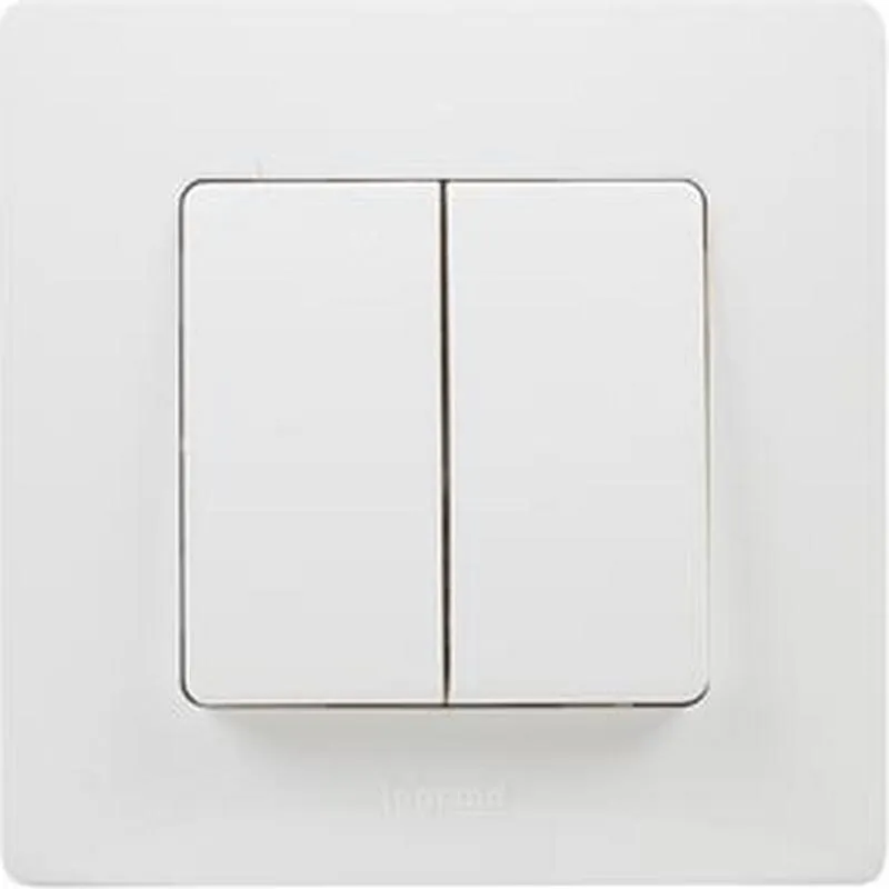 Compra CONMUTADOR DOBLE BLANCO SERIE NILOE LEGRAND 396471 al mejor precio