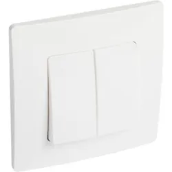 Compra CONMUTADOR DOBLE BLANCO SERIE NILOE LEGRAND 396471 al mejor precio