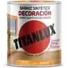 Compra BARNIZ SINTETICO DECORACION BRILLANTE 750 ML CASTAÑO TITANLUX M10100134/5809393 al mejor precio