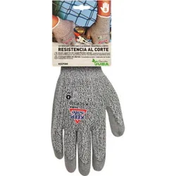 Compra GUANTE ANTICORTE POLIESTER / ELASTANO RECUBIERTO POLIURETANO KEEP SAFE TALLA 8 JUBA HKSCP300/8 al mejor precio
