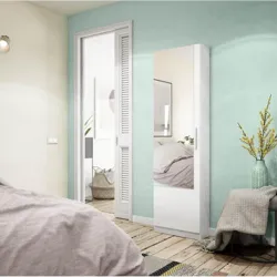 Compra ZAPATERO CON ESPEJO 180 X 50 X 22 CM BLANCO ARTICK FOREX 007864A al mejor precio