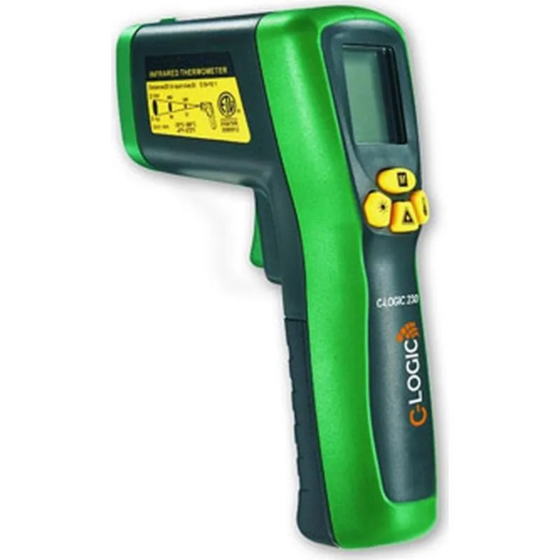 Compra TERMOMETRO INFRARROJO LASER A DISTANCIA RANGO DE TEMPERATURA: -20º A +300 ºC C-LOGIC 50050 al mejor precio