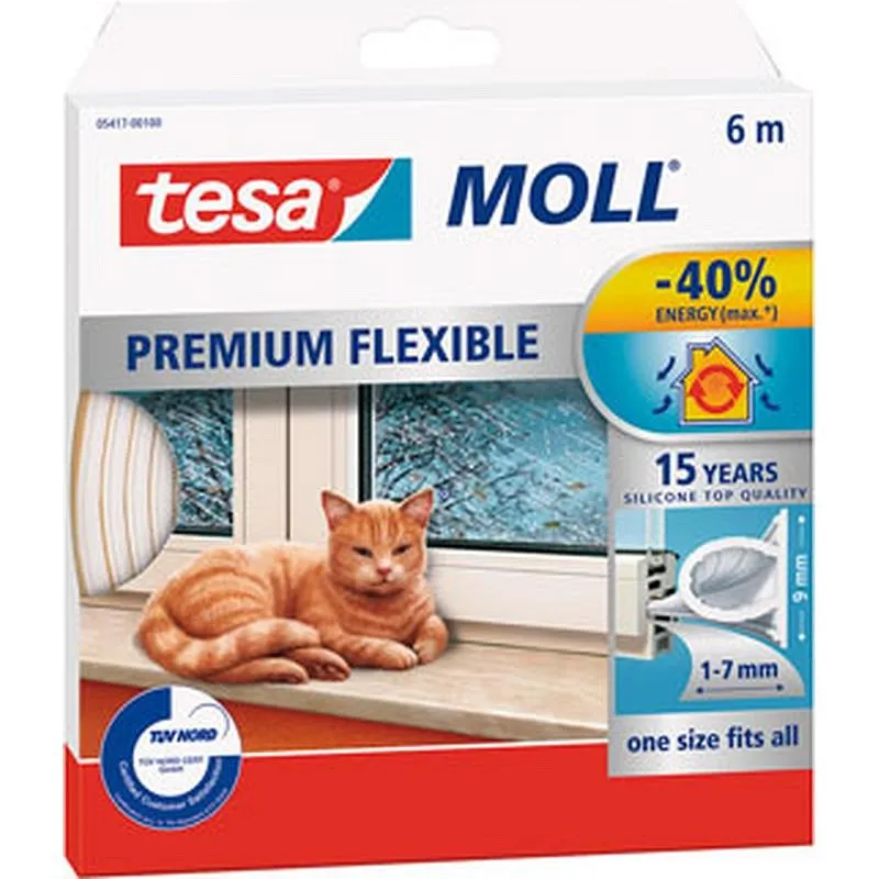 Compra BURLETE SILICONA TUBULAR BLANCO 6 M X 9 MM TESAMOLL TESA MOLL 05417-00100-01 al mejor precio