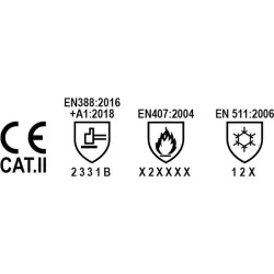 Compra GUANTE POLIESTER / ACRILICO RECUBIERTO LATEX RUGOSO INVIERNO TALLA 8 JUBA H5300TH/8 al mejor precio