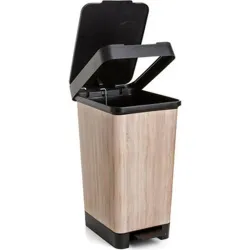 Compra CUBO PEDAL DECORADO SMART MADERA 25L-WOOD TATAY 1021202 al mejor precio