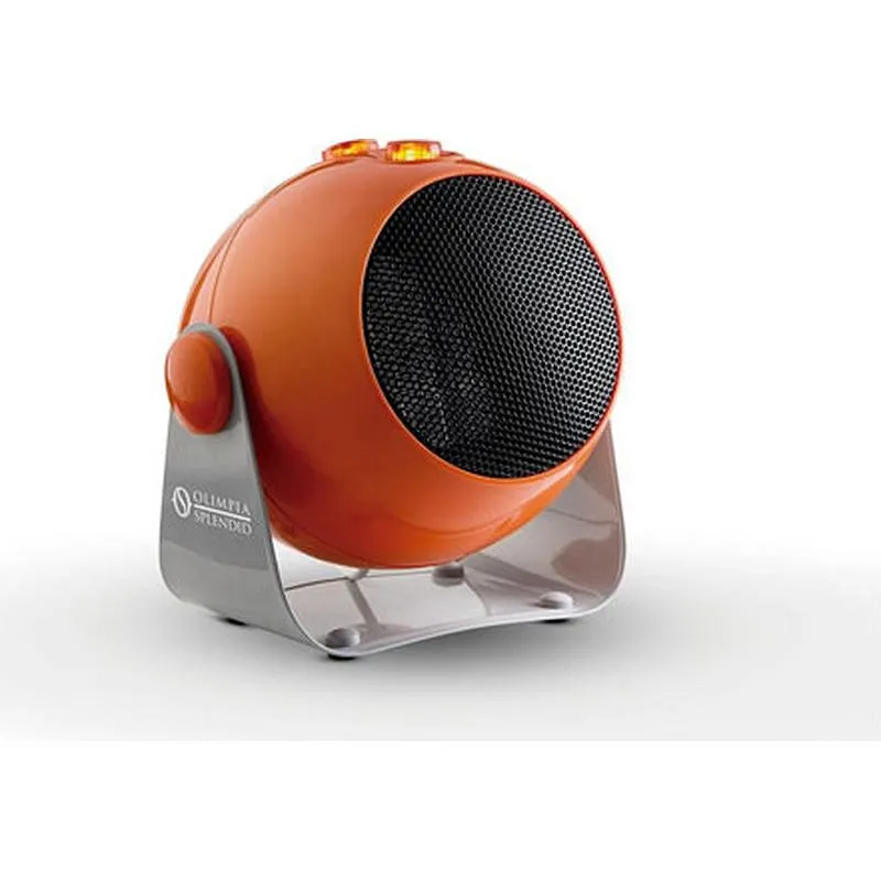 Compra TERMOVENTILADOR CERAMICO DESIGN INCLINABLE 1800W NARANJA OLIMPIA SPLENDID 99402 al mejor precio