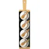 Compra SET APERITIVO PIZARRA BAMBU RECTANGULAR BOLS BLANCOS 40 X 9CM 9737300 al mejor precio