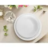 Compra PLATO PORCELANA GRABADO BLANCO HONDO-23 CM 4470002 al mejor precio