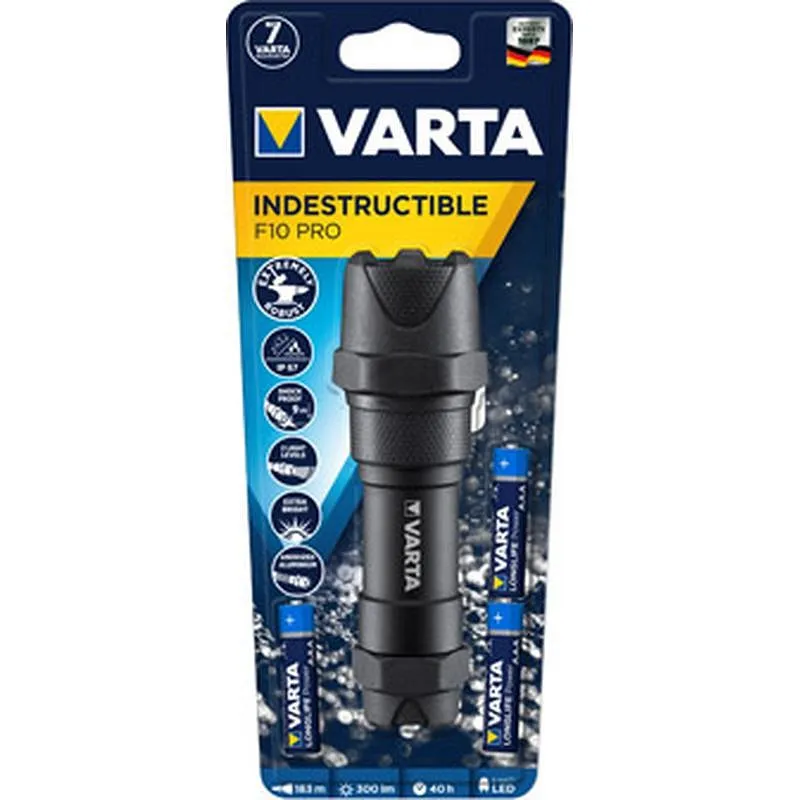 Compra LINTERNA LED INDESTRUCTIBLE F10 PRO 300LM 3AAA INCL VARTA 18710101421 al mejor precio