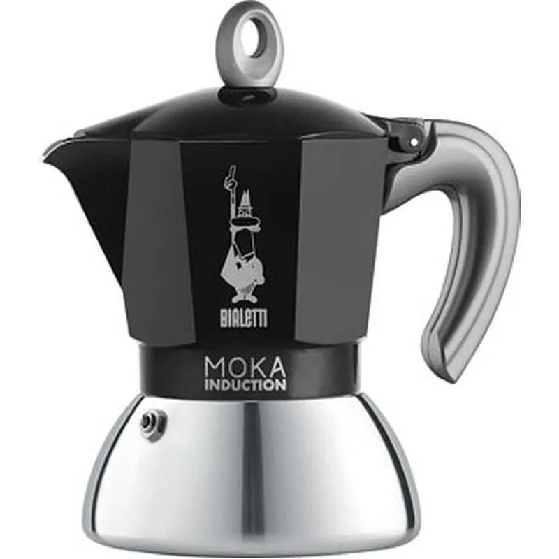 Compra CAFETERA MOKA INDUCTION ALUMINIO/INOX 2 TAZAS NEGRA BIALETTI 6932 al mejor precio