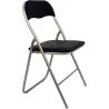 Compra SILLA PLEGABLE NEGRO CON ASIENTO ACOLCHADO FURNITURE STYLE JJJ0028NG al mejor precio