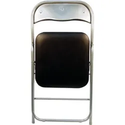 Compra SILLA PLEGABLE NEGRO CON ASIENTO ACOLCHADO FURNITURE STYLE JJJ0028NG al mejor precio