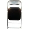 Compra SILLA PLEGABLE NEGRO CON ASIENTO ACOLCHADO FURNITURE STYLE JJJ0028NG al mejor precio