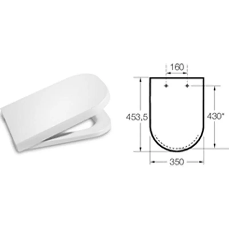 Compra TAPA WC ROCA THE GAP BLANCA ROCA A80147000B al mejor precio