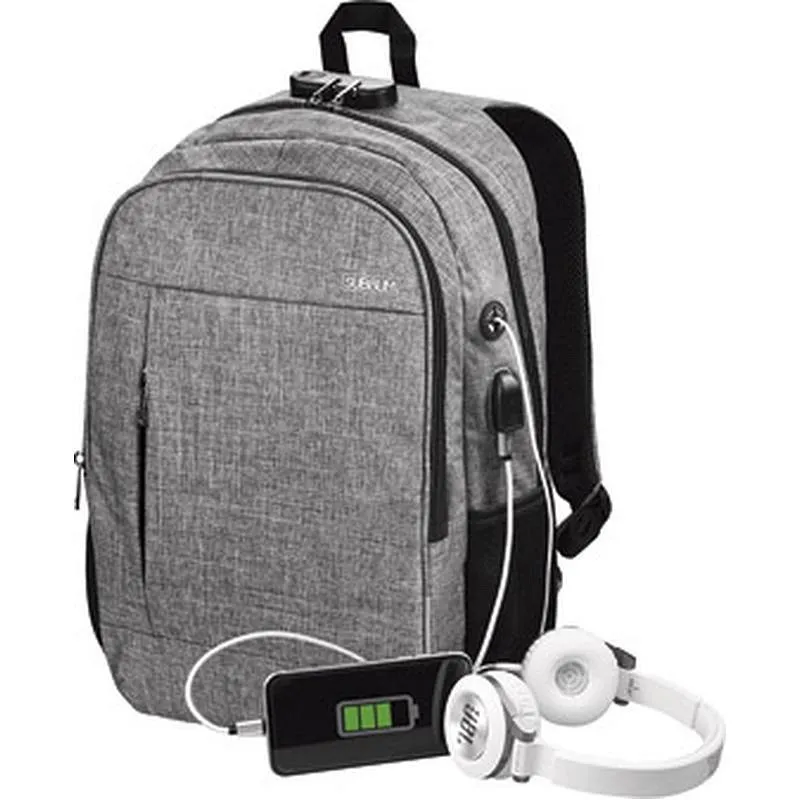 Compra MOCHILA PARA PORTATIL URBAN LOCK 16" GRIS SUBBLIM SUBB001 al mejor precio