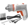 Compra ATORNILLADOR BATERIA HEXDRIVER 3,6 V 1,5 AH, CON LUZ LED BLACK & DECKER BCRTA01 al mejor precio