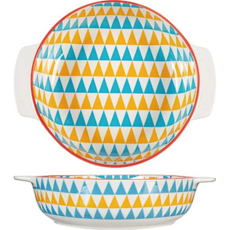 Compra FUENTE PORCELANA REDONDA FULL DECORADO diametro21CM - SURTIDO 7946121 al mejor precio