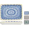 Compra PLATO PORCELANA RECTANGULAR FULL DECORADO 15 X 20,5 CM - SURTIDO 7947220 al mejor precio