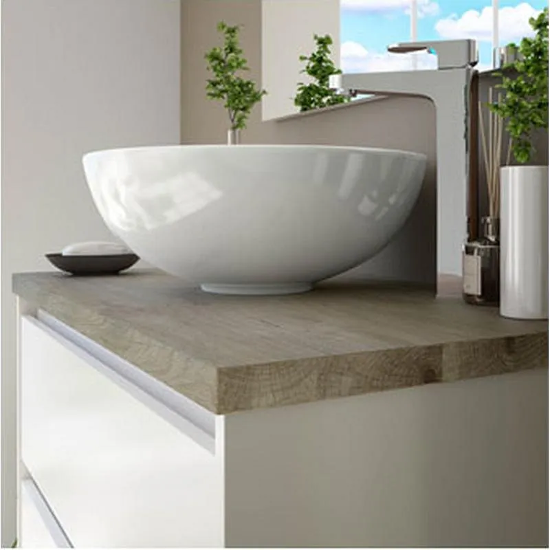 Compra LAVABO SOBREPONER REDONDO 16 X 41,5 X 41,5 CM BLANCO ARKITMOBEL 305919O al mejor precio