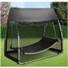 Compra HAMACA BALANCIN CON MOSQUITERA NEGRO IMPORT HH-233X139X205M al mejor precio