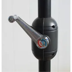 Compra PARASOL ALUMINIO INCLINABLE ARENA 2.5 M TUBO 38 MM CON MANIVELA IMPORT LYC-001 2.50 M SAND al mejor precio