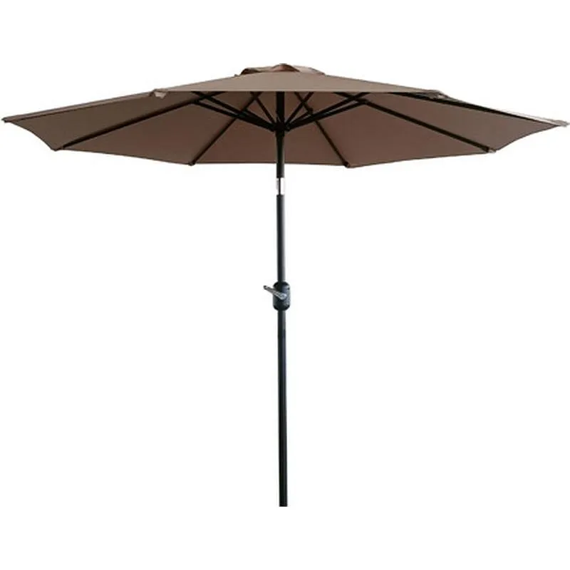 Compra PARASOL ALUMINIO INCLINABLE TAUPE 2.5 M TUBO 38 MM CON MANIVELA IMPORT LYC-001 2.50 M TAUPE al mejor precio