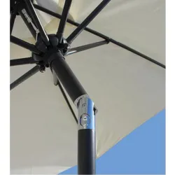 Compra PARASOL ALUMINIO INCLINABLE TAUPE 2.5 M TUBO 38 MM CON MANIVELA IMPORT LYC-001 2.50 M TAUPE al mejor precio